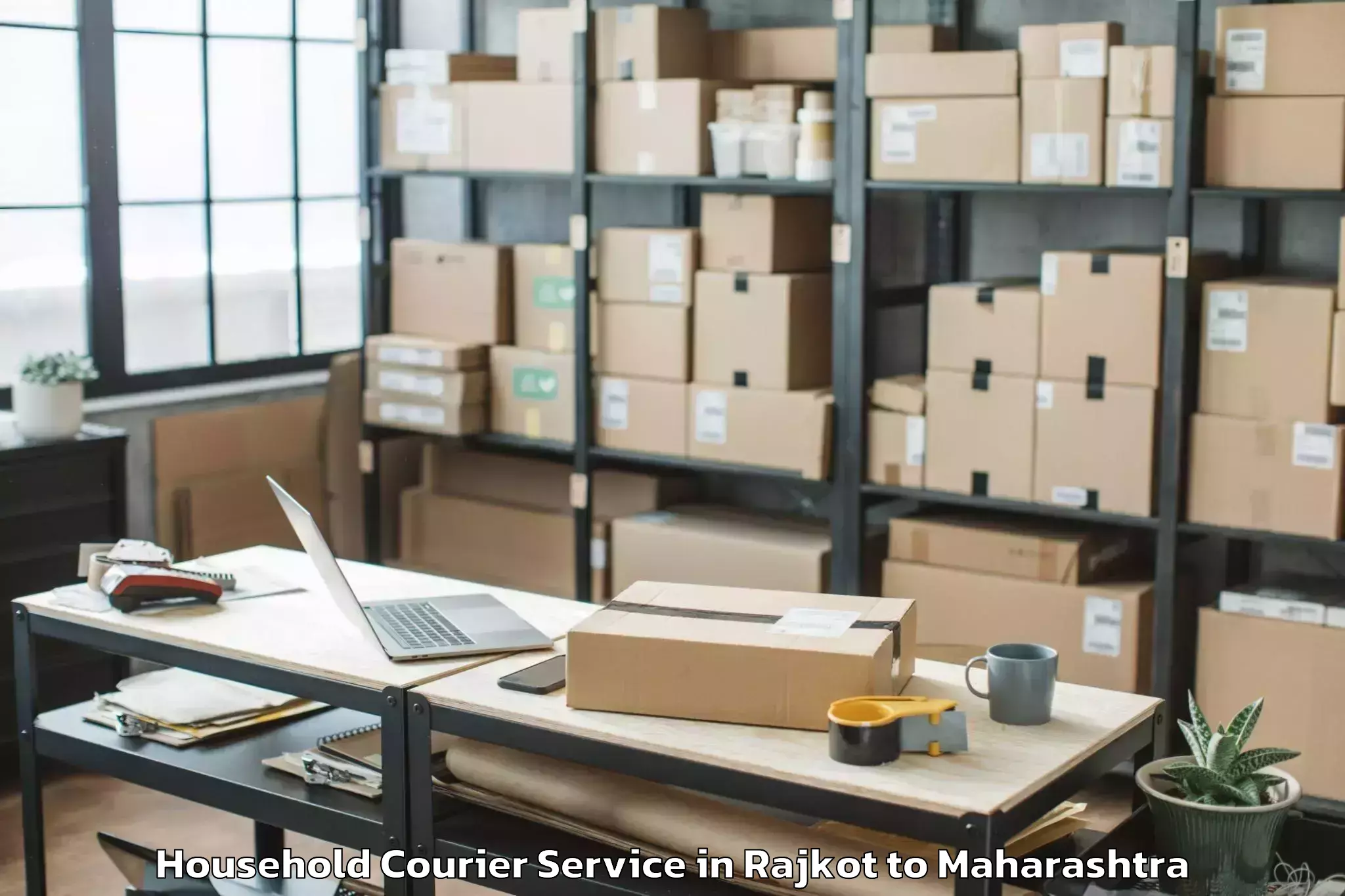 Easy Rajkot to Dhule Household Courier Booking